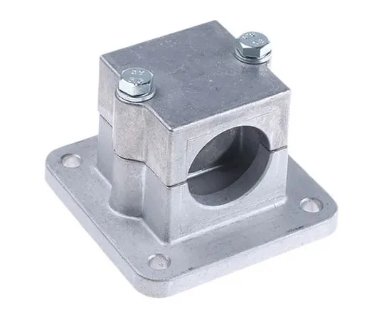 63-7534-13 Rose+Krieger Die Cast Aluminium FKR Flange Clamp, 40.2mm Round Tube, M8 Thread 12400003020