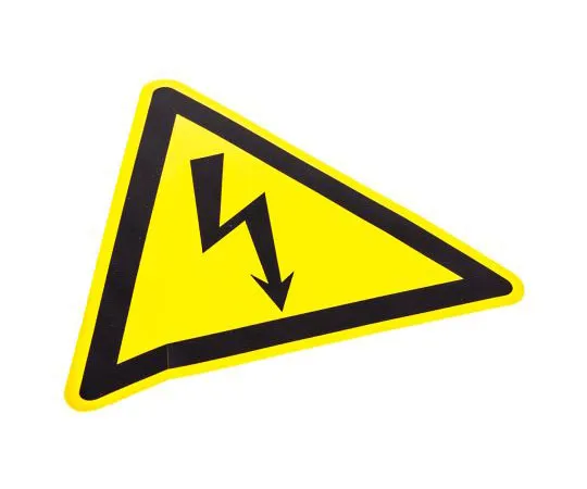 63-7531-80 Wolk 21.0191 1 x Electricity Hazard Label, Black/Yellow Self-Adhesive PVC 21.0191
