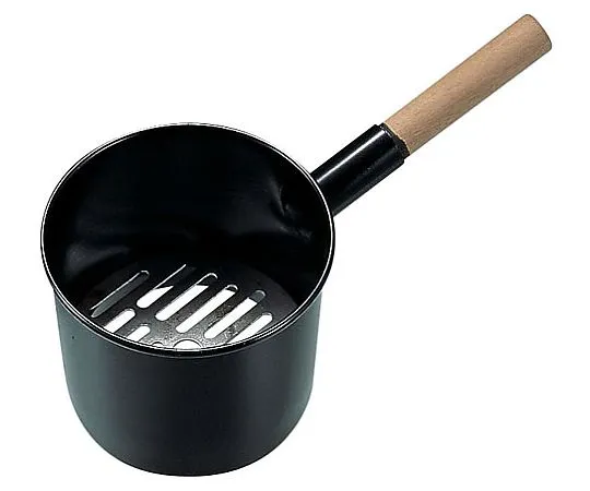 62-6504-02 Wooden Handle Iron Jumbo Fire Cooker (w/Iron Plate) Small 18 cm