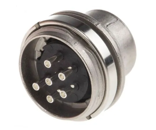 63-7634-83 Amphenol C 091 A Series Panel Mount Connector, 6 contacts Plug T3402 000 RS