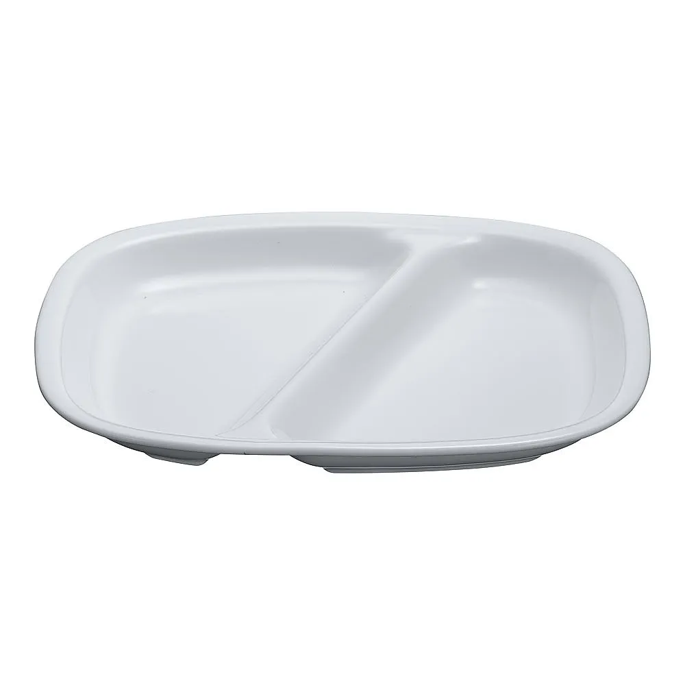 62-6857-93 High strength porcelain white square partition plate WH-035