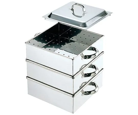 69-5190-43 Commercial Electromagnetic Square Steamer (Regular Type) 30 cm 2 Racks 6551300