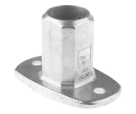 63-7584-56 Kee Lite Aluminium L62 Railing Flange, 42.4mm Round Tube, Type 7 L62-7