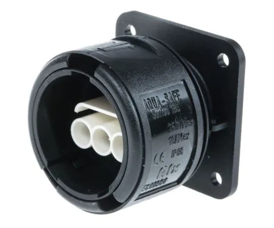 63-7571-82 Elkay Electrical 3 Pole IP68 Rating Panel Mount Female IEC Connector Rated At 16A 478-7666