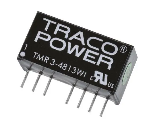 63-7658-13 TRACOPOWER TMR 3WI 3W Isolated DC-DC Converter Through Hole, Voltage in 18 → 75 V dc, Voltage out 15V dc TMR 3-4813WI
