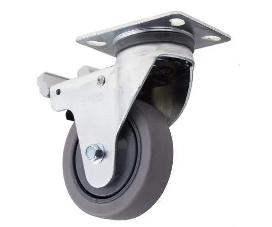 63-7659-81 RS PRO Braked Swivel Swivel Castor, 75kg Load Capacity, 100mm Wheel Diameter 666-7561