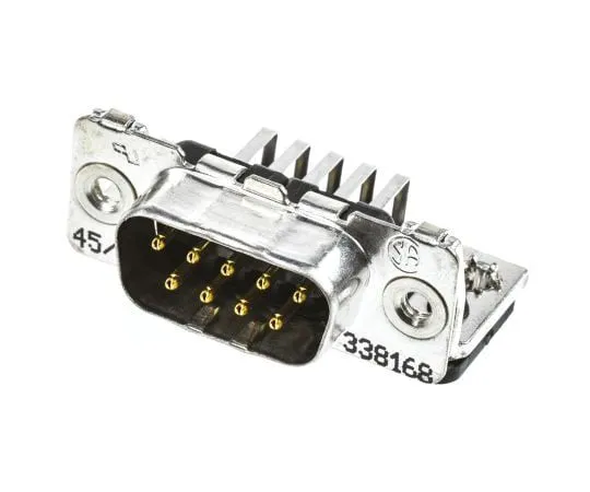 63-7554-28 TE Connectivity Amplimite HD-20 Series, 9 Way Right Angle Through Hole Eurostyle PCB D-Sub Connector Plug, 2.74mm 1-338168-2