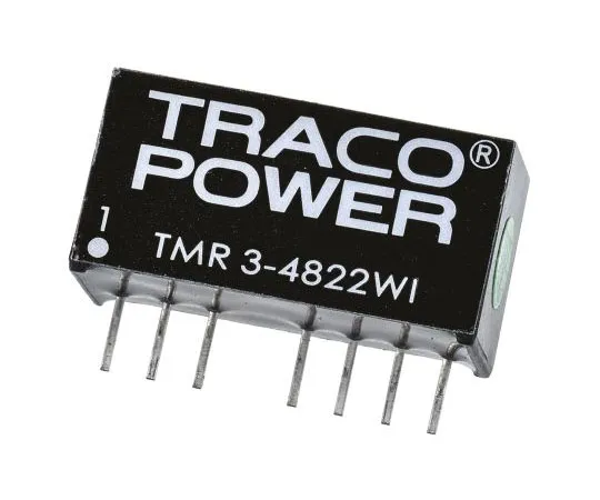 63-7658-23 TRACOPOWER TMR 3WI 3W Isolated DC-DC Converter Through Hole, Voltage in 18 → 75 V dc, Voltage out ±12V dc TMR 3-4822WI