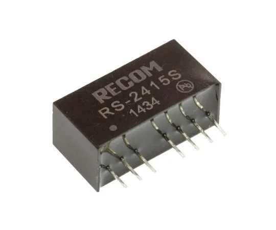 63-7673-91 Recom RS 2W Isolated DC-DC Converter Through Hole, Voltage in 18 → 36 V dc, Voltage out 15V dc RS-2415S