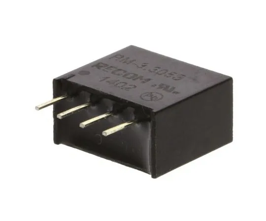 63-7672-96 Recom RM 0.25W Isolated DC-DC Converter Through Hole, Voltage in 2.97 → 3.63 V dc, Voltage out 5V dc RM-3.305S