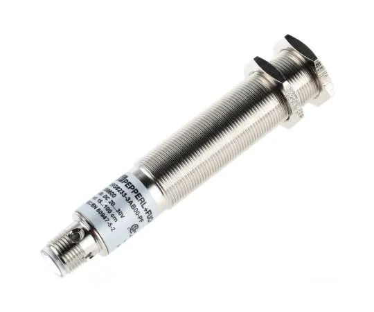 63-7594-67 Pepperl + Fuchs Ultrasonic Sensor Barrel M18 x 1, 150 → 1000 mm, PNP-NO, M12 - 4 Pin IP67 3RG6233-3AB00-PF