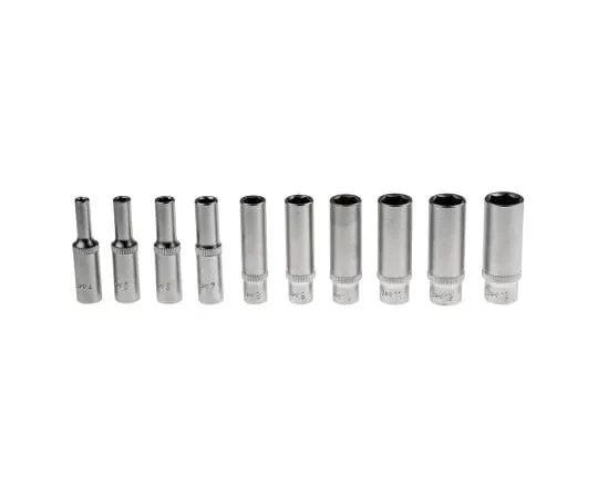 63-7591-59 RS Pro, 10 Piece Socket Set 1/4 in Square Drive 499-2543