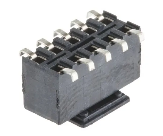 63-7612-91 TE Connectivity AMPMODU HV100 Series 2.54mm Pitch 10 Way 2 Row Straight PCB Socket, Surface Mount, Solder Termination 969973-5