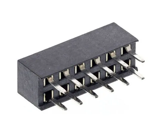 63-7630-05 HARWIN 2mm Pitch 12 Way 2 Row Straight PCB Socket, Through Hole, Solder Termination M22-7140642