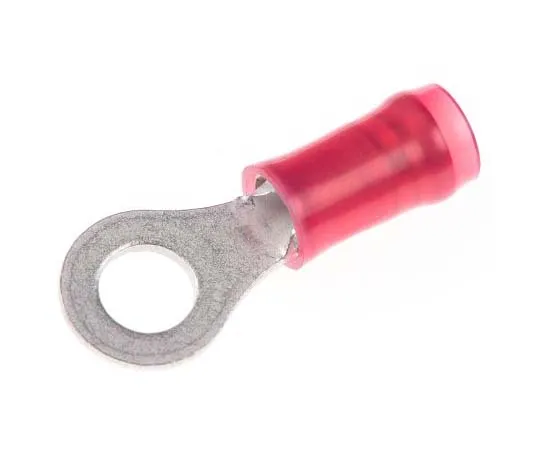 63-7733-30　TE Connectivity PIDG Series Insulated Crimp Ring Terminal, M4 (#8) Stud Size, 0.26mm² to 1.65mm² Wire Size, Red　2-31890-1
