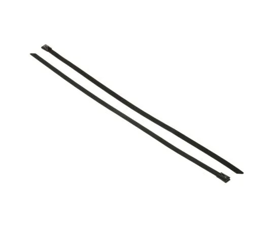 63-7628-67 RS Metallic Polyester Coated Stainless Steel Roller Ball Cable Tie, 360mm x 7.9 mm 547-4377