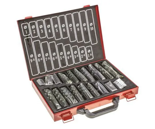 63-7595-68 RS 170 piece HSS Jobber Drill Set 1mm to 10mm 507-1726