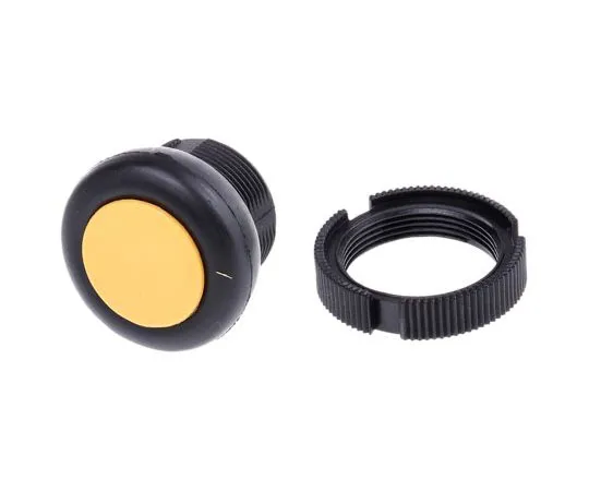 63-7633-67 Schneider Electric Harmony XAC Series, Yellow Push Button Head, Front Mounting, 22mm Cutout XACA9415