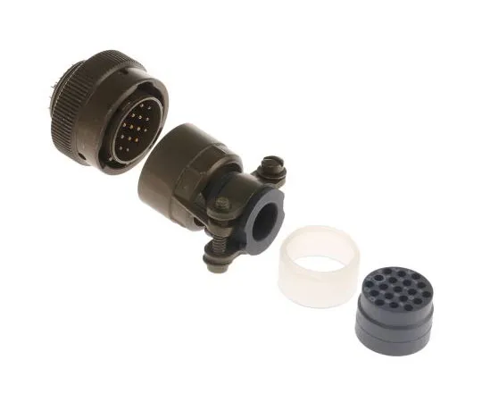 63-7695-09 Souriau 851 Series, 19 Way Cable Mount MIL Spec Circular Connector Plug, Pin Contacts,Shell Size 14, Bayonet Coupling, 85106EC1419P50