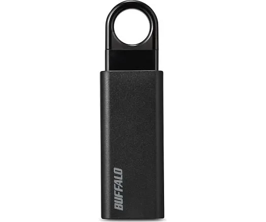 64-3799-53 Knock Slide with Auto Return Mechanism USB3.1 (Gen1)/USB3.0 Compatible USB Memory 32GB Black RUF3-KS32GA-BK