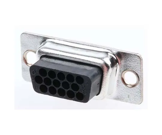 63-7700-77 Harting 2.29mm Pitch Straight Crimp D-sub Connector, Socket, 15 Pin 9561004701