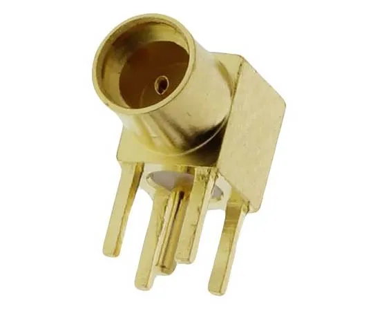 63-7711-86 Amphenol 50Ω Right Angle Through Hole MMCX Connector, jack, Solder Termination, 0 → 6GHz MMCX6252N1-3GT30G-50