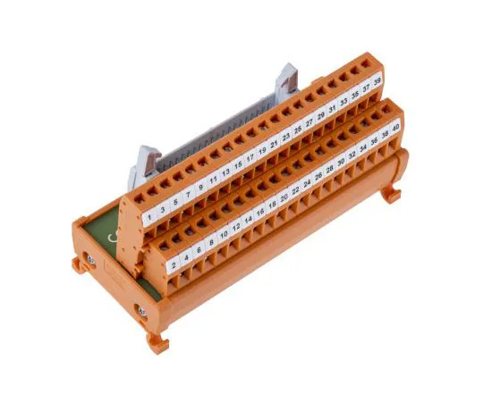 63-7656-97 RS PRO, 40 Pole Flat Ribbon Cable Connector, Male Interface Module, DIN Rail Mount 665-9670