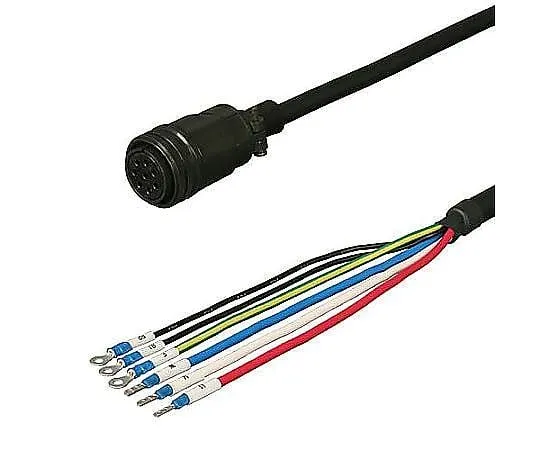 69-5830-11　Power Cable Straight Plug to Bar Crimp Terminal Movable 3 m DSVPWS1-20BP-003-E　DSVPWS1-20BP-003-E
