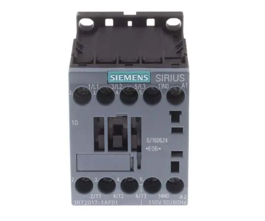 63-7721-41 Siemens 3 Pole Contactor, 12 A, 110 V ac Coil, SIRIUS Innovation, 3NO, 5.5 kW 3RT2017-1AF01