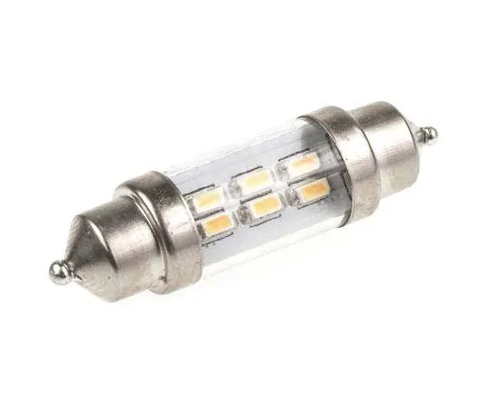 63-7720-71 LED Car Bulb 10.2 (dia) x 37 (h) mm 37 mm Warm White 12 → 24 V AC/DC 45 mA 10.2mm 40 lm LE-0909-11WW