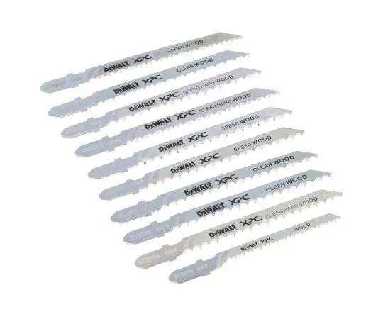 63-7675-61 DeWALT 82; 100 mm bimetal Jigsaw Blade Set, 50; 70mm Cutting Length, 2; 2.5; 4.2mm Tooth Pitch DT2296R-GB