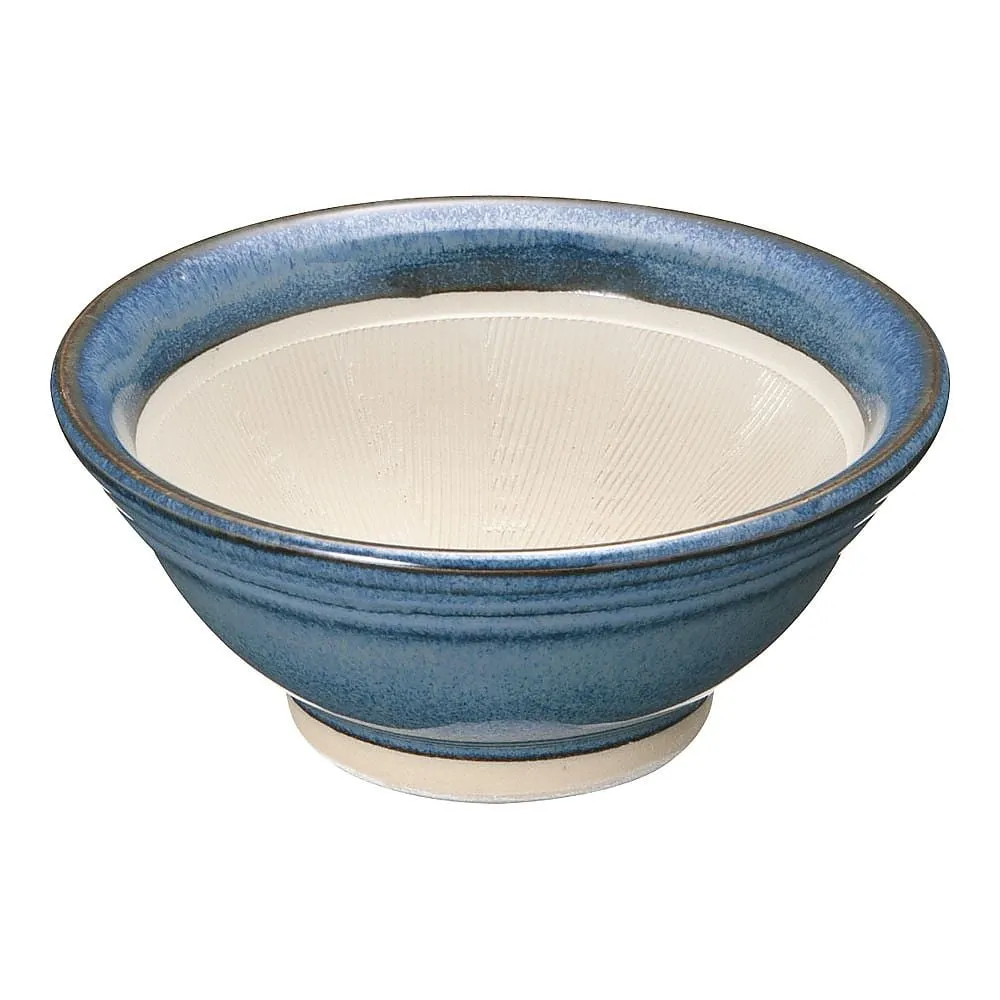 63-1253-17 Blue Namako Suribachi (with Silicone Rubber) No.4