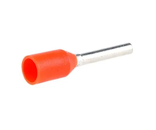 63-7695-47 JST GTR Series Insulated Crimp Bootlace Ferrule, 8mm Pin Length, 1mm Pin Diameter, 0.5mm² Wire Size, Orange GTR0.5-8