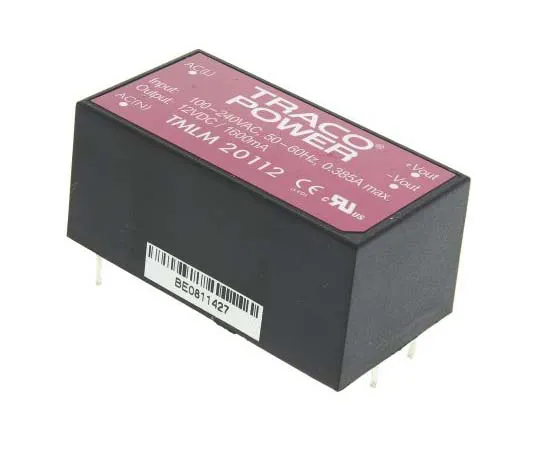 63-7725-54 TRACOPOWER 20W 1 Output Embedded Switch Mode Power Supply SMPS, 1.66A, 12V dc Encapsulated TMLM 20112