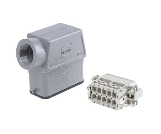 63-7567-56 Han A Series 10 + PE Way Male 16A Surface Kit, includes Hood, Insert 09200100540+09200102612