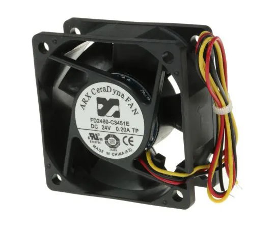 63-7584-01 ARX CeraDyna Series Axial Fan, 60 x 60 x 25mm, 59.6m³/h, 4.8W, 24 V dc FD2460-C3451E2AL