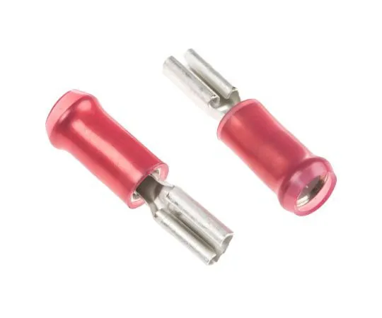 63-7681-73 TE Connectivity PIDG FASTON .110 Series Red Insulated Crimp Receptacle, 2.79 x 0.79mm, 0.3mm² to 1.5mm², 22AWG to 165566-2