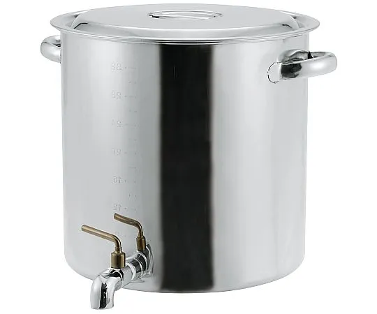 69-5189-52 18-8 boxed pan with faucet with scale 30 cm (20 L) 5749601