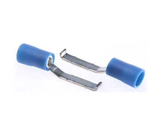 63-7646-35 RS PRO Hooked Insulated Crimp Blade Terminal 16.8mm Blade Length, 1.5mm² to 2.5mm², 16AWG to 14AWG, Blue 624-1229