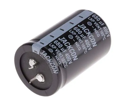 63-7722-63 RS PRO 680μF 400V dc Aluminium Electrolytic Capacitor, Through Hole 35 (Dia.) x 55mm +105°C 35mm 10mm 55mm 170-1034