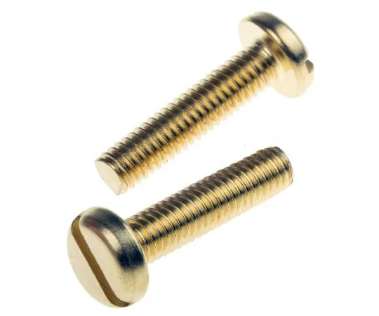 63-7575-62 RS, M6 Pan Head, 25mm Brass Slot1 483-1690