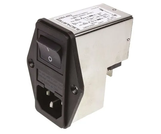 63-7585-66 Male C14 IEC Filter Panel Mount,Solder,Rated At 2A,250 V ac 4304.4022