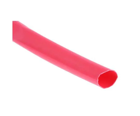 63-7710-15 RS Red No Heat Shrink Tubing 6.4mm Sleeve Dia. x 8m Length 2:1 Ratio 700-4686