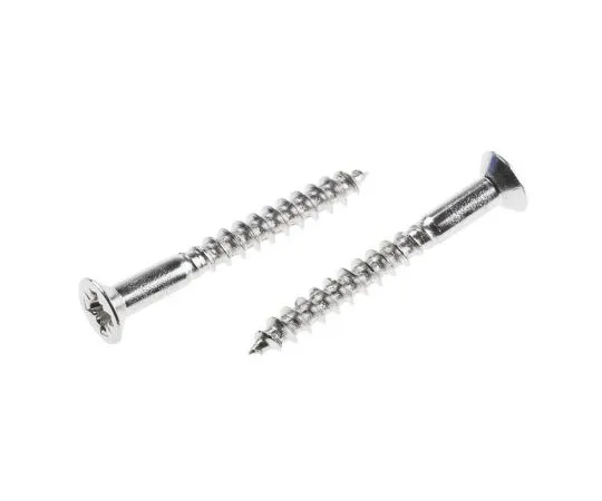 63-7575-90 Pozidriv Countersunk Stainless Steel Wood Screw, A2 304, 3.5mm Thread, 30mm Length 483-3129