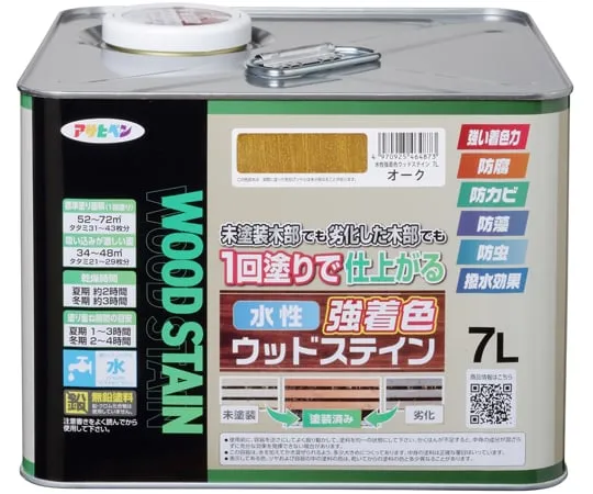 67-7121-69 Water-based Strong Colored Wood Stain 7L Oak