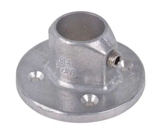 63-7584-53 Kee Lite Aluminium L61 Wall Flange, 33.7mm Round Tube, Type 6 L61-6