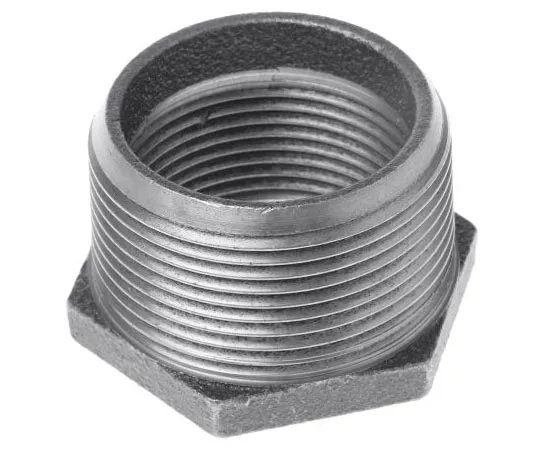 63-7646-48 Georg Fischer Malleable Iron Fitting Reducer Bush, 1-1/2 in BSPT Male (Connection 1), 1-1/4 in BSPP Female (Connection FIGURE 241_770241236