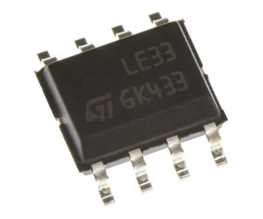 63-7692-87 STMicroelectronics LE33CD-TR, LDO Regulator, 100mA, 3.3 V, ±2% 8-Pin, SOIC LE33CD-TR