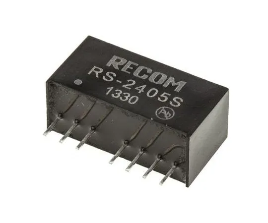 63-7568-24 Recom RS 2W Isolated DC-DC Converter Through Hole, Voltage in 18 → 36 V dc, Voltage out 5V dc RS-2405S