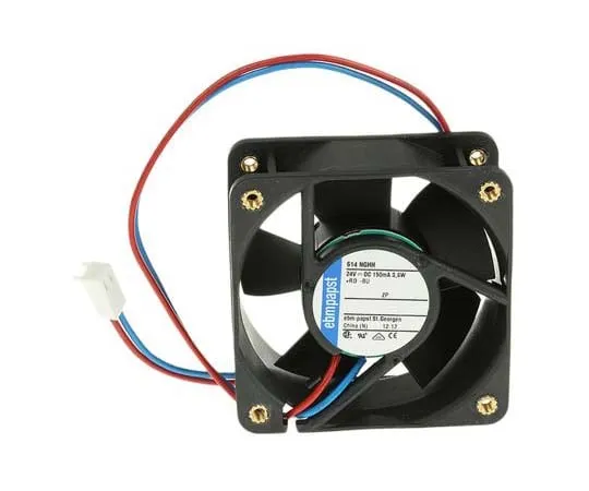 63-7711-47 ebm-papst 600N Series Axial Fan, 60 x 60 x 25mm, 33m³/h, 3.8W, 24 V dc 614NGHH-RS0